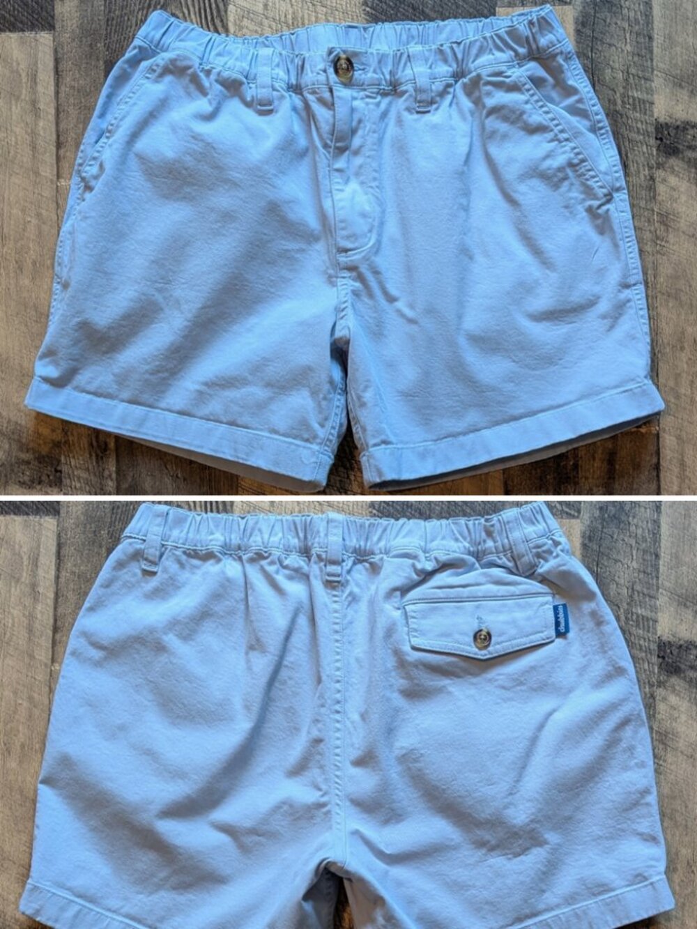 Chubbies Shorts Light Blue Medium Stretch Cotton